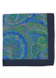 InStitchu Collection Greenbriar Green/Navy Paisley Pocketsquare